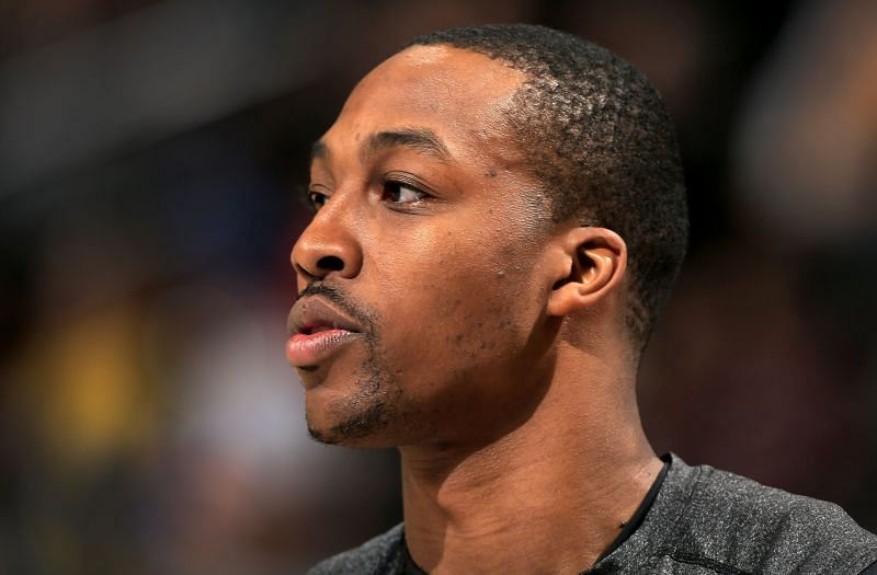 Howard warming up ahead of the Los Angeles Lakers v Denver Nuggets game