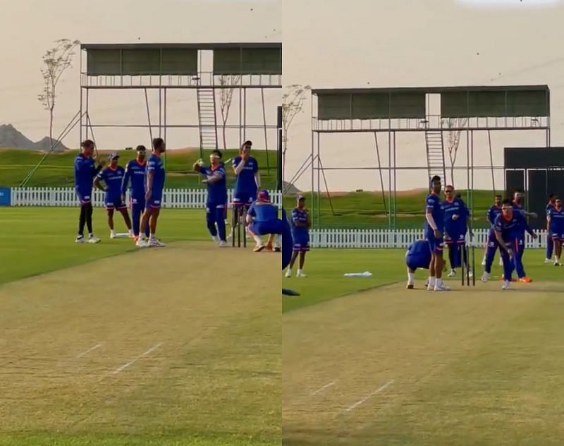 Ishan Kishan bowling spin in the practice sessions