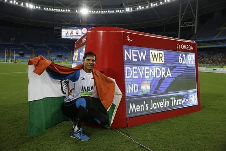 Devendra Jhajharia at the 2016 Rio Paralympics. (Credits: Devendra Jhajharia Twitter)
