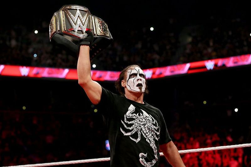 Sting never won a WWE belt
