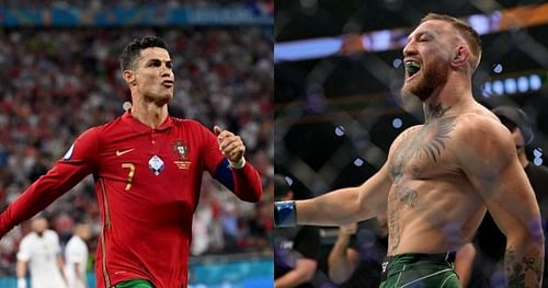 Cristiano Ronaldo (left) & Conor McGregor (right)