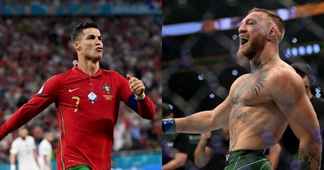 UFC star Conor McGregor congratulates footballer Cristiano Ronaldo on his move to Manchester United