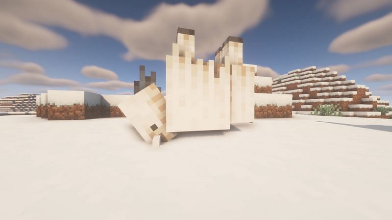 Upsidedown goat (Image via Minecraft)