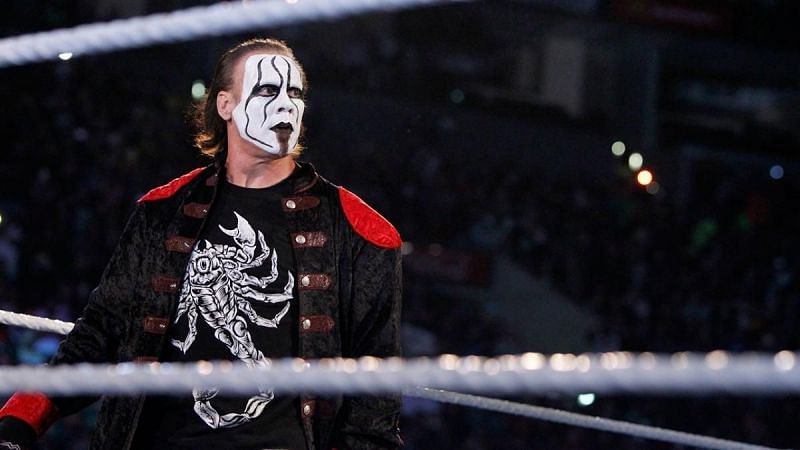 Sting appearing on Monday Night RAW