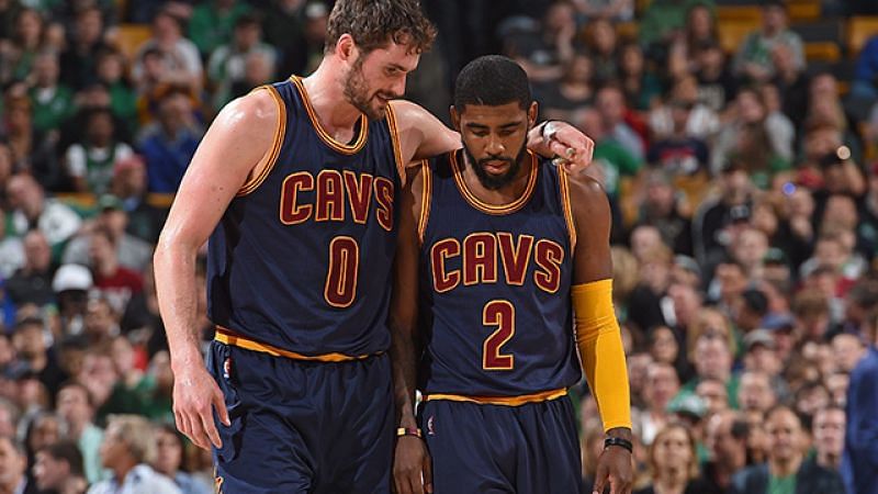Kevoin Love and Kyrie Irving for Cleveland Cavaliers