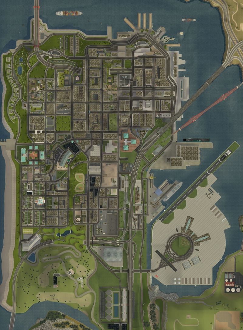 It&#039;s a small city compared to the two larger ones near it (Image via GTA Wiki)