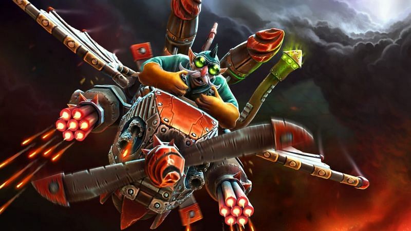 League of Legends players will find Gyrocopter very similar to Corki (Image via Dota 2)