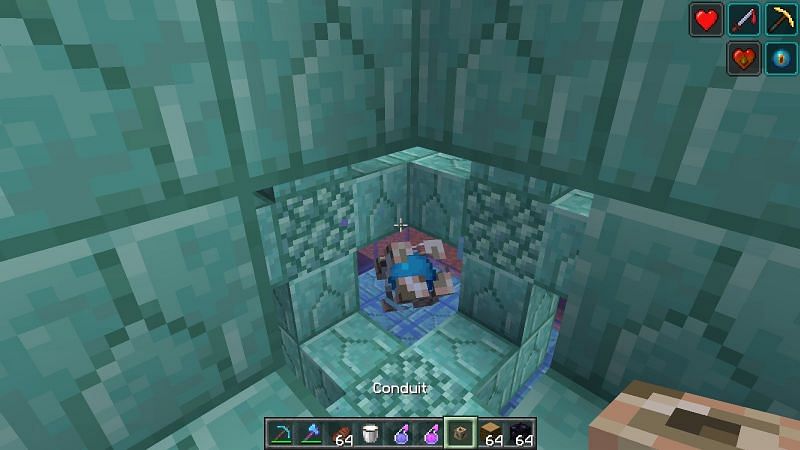 Conduit in Minec(Image via bugs.mojang)