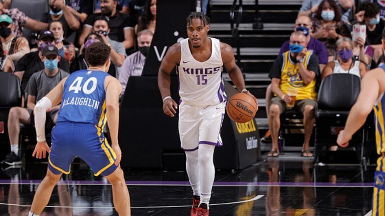 Davion Mitchell with the Sacramento Kings in the Summer League