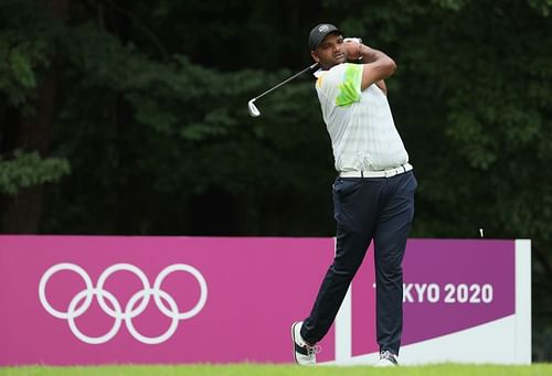 Udayan Mane, who represented India at the Tokyo Olympics, won three PGTI tournaments in the 2020-21 season and was third on the tour’s order of merit. (Photo by Mike Ehrmann/Getty Images)