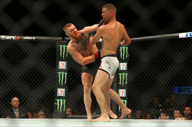 "He's still far behind" - Nate Diaz reacts to the 5 year anniversary of his slugfest with Conor McGregor at UFC 202