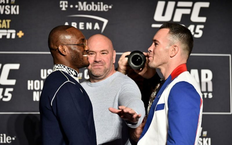 Kamaru Usman (left); Colby Covington (right)