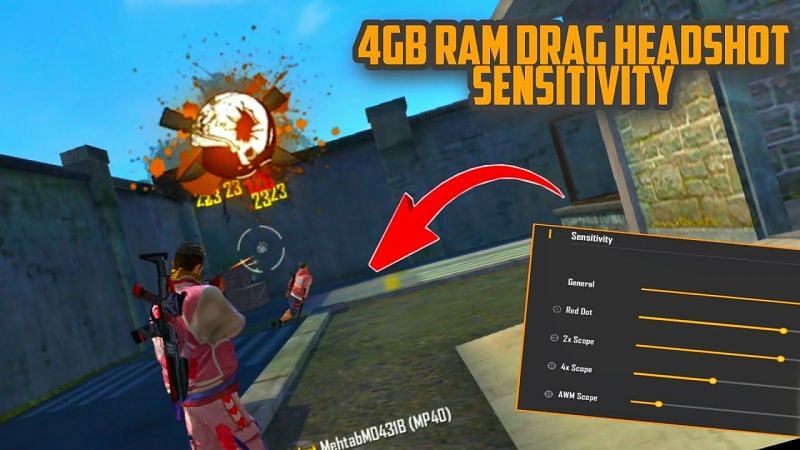 Free Fire sensitivity and graphics settings (Image via Gaming Winner Alpha YT)