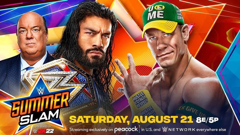 WWE यूनिवर्सल चैंपियन रोमन रेंस SummerSlam 2021 में जॉन सीना का सामना करते हुए नजर आएंगे