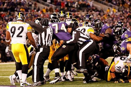 Pittsburgh Steelers against the Baltimore Ravens at Heinz Field