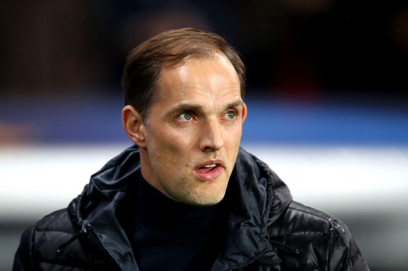 Chelsea manager Thomas Tuchel on the sidelines