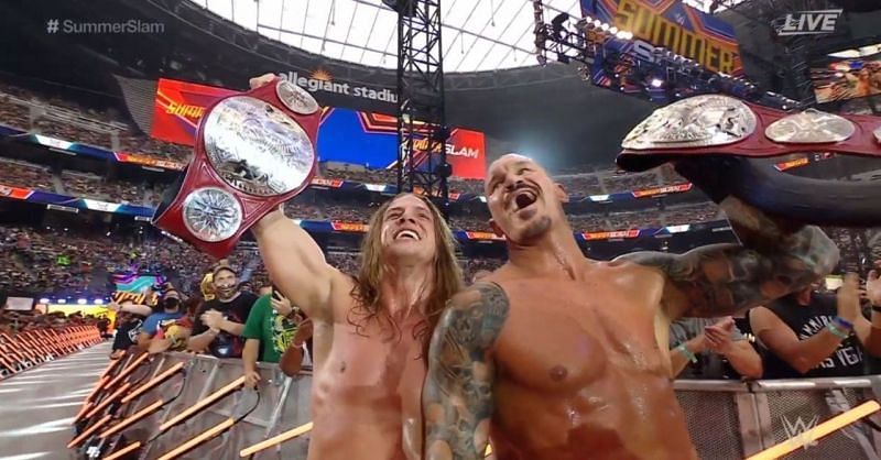 Randy Orton and Riddle captured the RAW Tag Team Titl