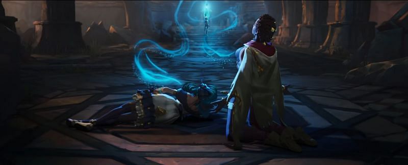 Isolde&#039;s soul releases from Gwen and Senna leading to their death (Image via League of Legends)