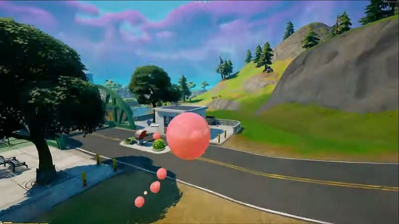 The Bubble effect from the Bubble Gum holopad (Image via Epic Games)