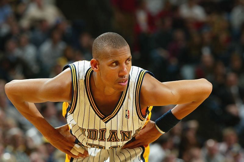 Reggie Miller during his playing days with the Indiana Pacers
