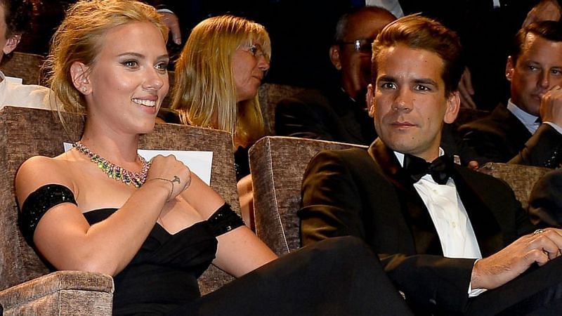 Scarlett Johansson and Romain Dauriac. (Image via: Pascal Le Segretain/Getty Images)