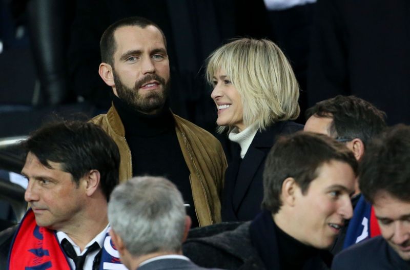 Robin Wright and Clement Giraudet. (Image via Getty Images)