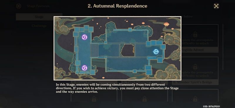 Autumnal Replendence map in Genshin Impact (Image via Genshin Impact)