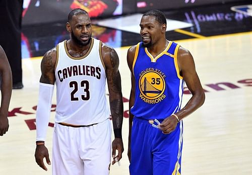 LeBron James and Kevin Durant in 2017 [Source: SFGATE]