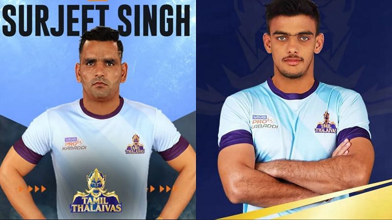 PO Surjeet Singh and Manjeet were some of the most expensive signings made by the Tamil Thalaivas at PKL Auction 2021 (Image Courtesy: Pro Kabaddi League/Tamil Thalaivas)