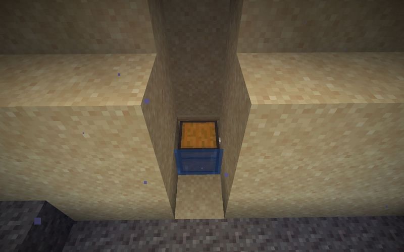 A buried treasure chest (Image via Minecraft)