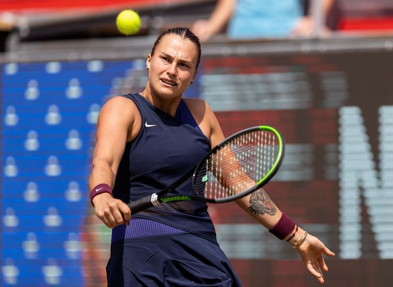 Aryna Sabalenka is looking for her second win over Tamara Zidansek