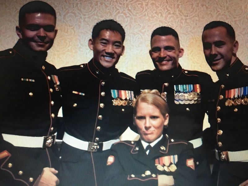 Lacey Evans during her time in the Marines
