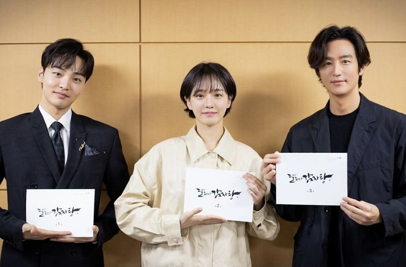 A still of actors at Dali and the Cocky Prince script reading (Image via Instagram)