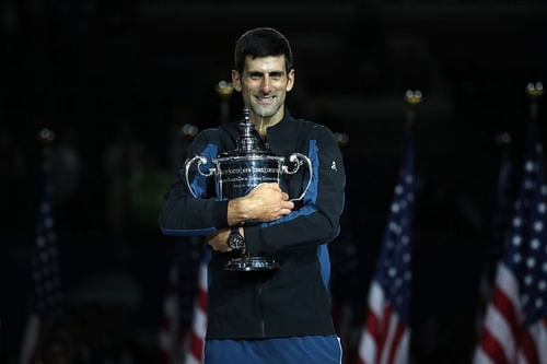 Novak Djokovic at the 2018 US Open.