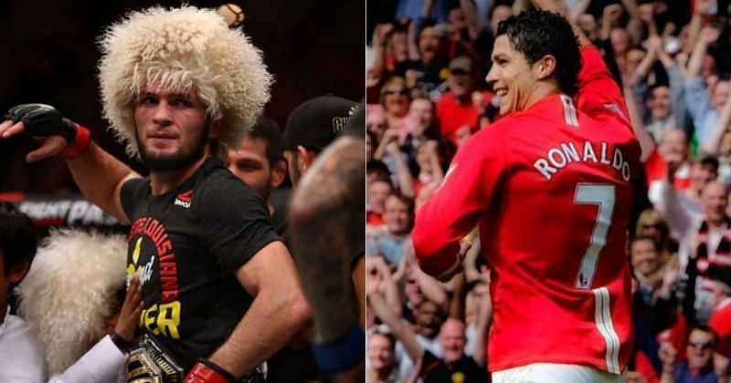 Khabib Nurmagomedov (left) and Cristiano Ronaldo (right) [Image credits: @cristiano on Instagram] Khabib Nurmagomedov gives props to Cristiano Ronaldo for his move to Manchester United