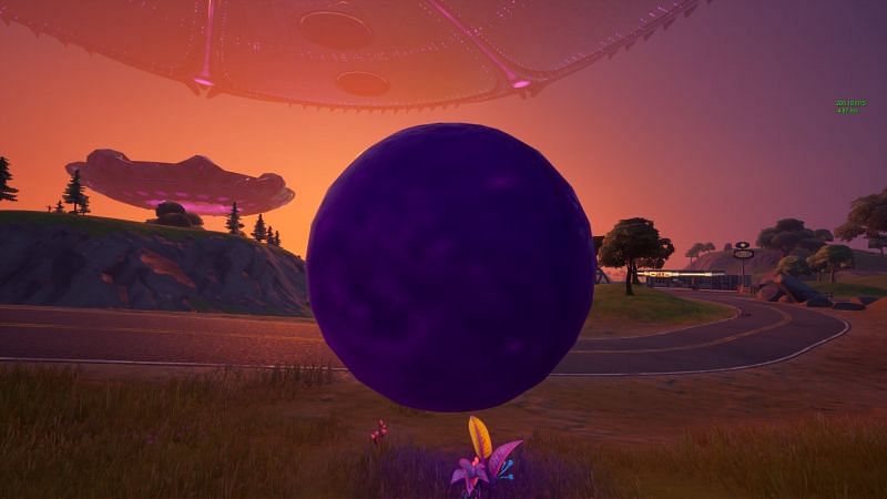 Kevin the Cube orbs spotted in Fortnite (Image via Reddit/HighSecurity7)