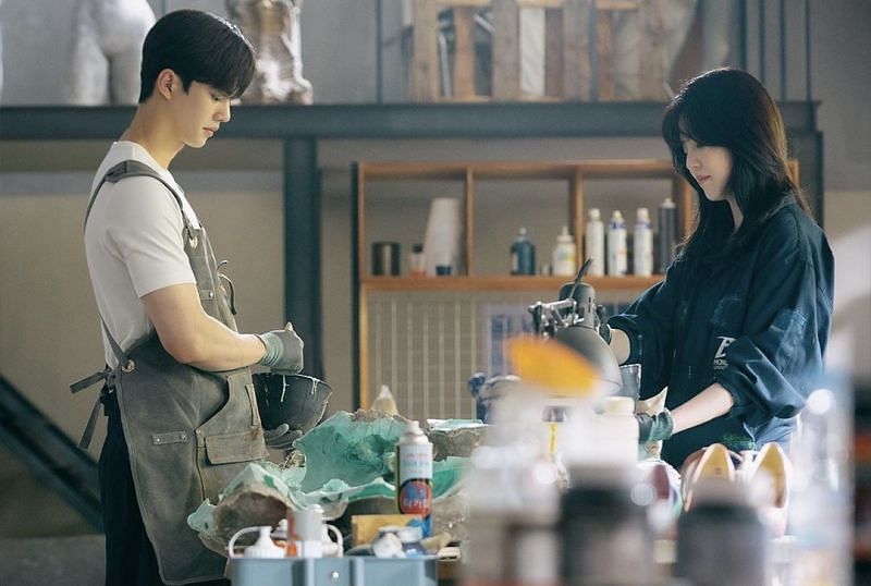 A still of Song Kang and Han So-hee as Jae-eon and Na-bi in Nevertheless, episode 10 (Image via Instagram/JTBCDrama)