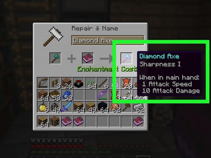 How to get the Sharpness enchantment in Minecraft