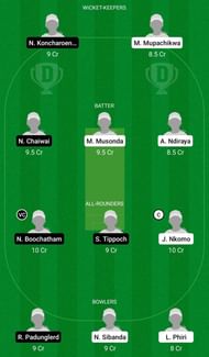 Dream11 Team for Zimbabwe Women vs Thailand Women - 4th Unofficial ODI.
