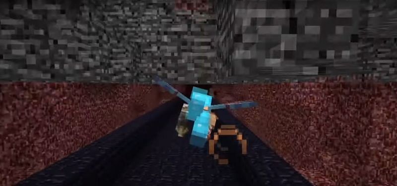 A nether highway (Image via Minecraft)