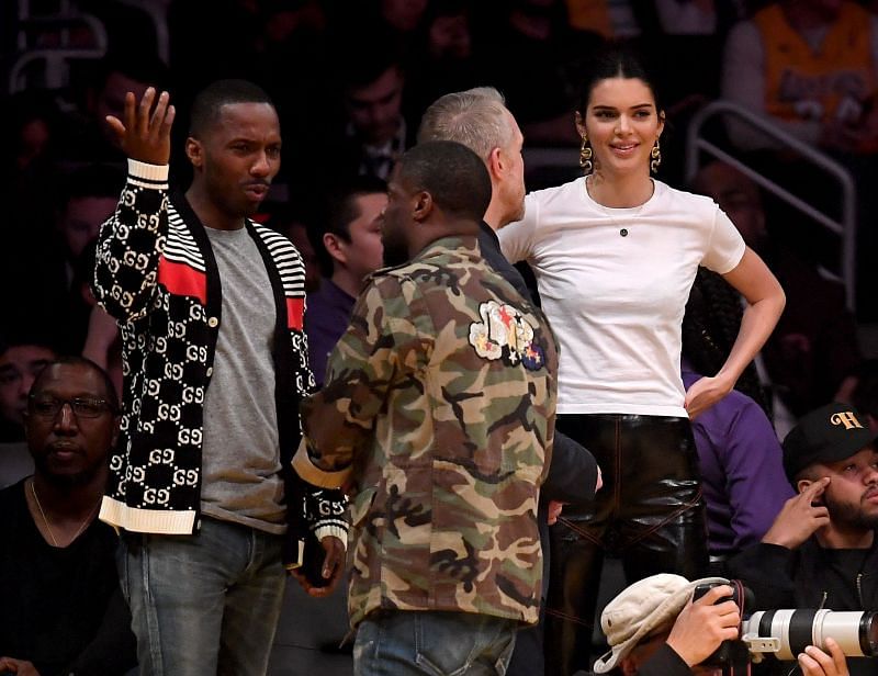 Rich Paul (left) in attendance during a Lakers game in 2019