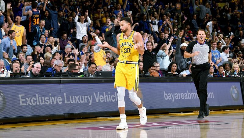 Stephen Curry of the Golden State Warriors against the Washington Wizards [Source: NBA]