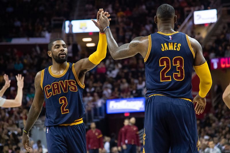 Kyrie Irving and LeBron James played together in Cleveland