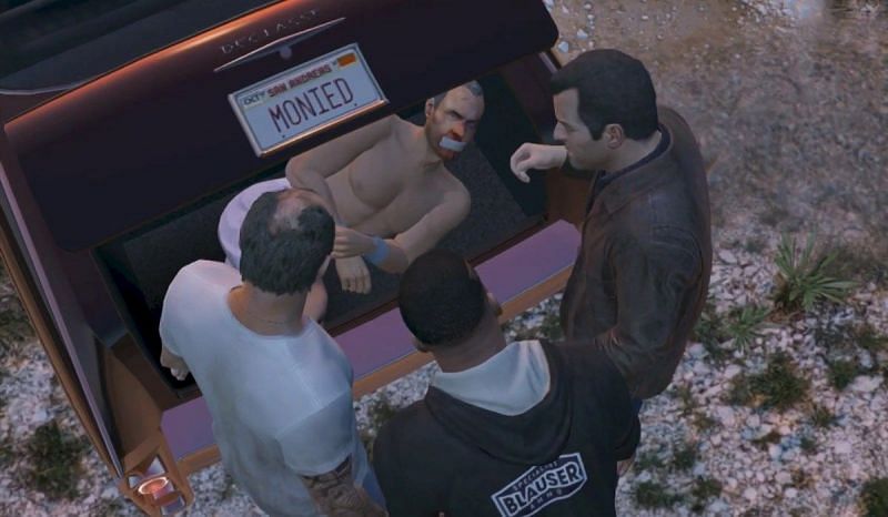 GTA antagonists often go out with a bang (Image via Rockstar Games)