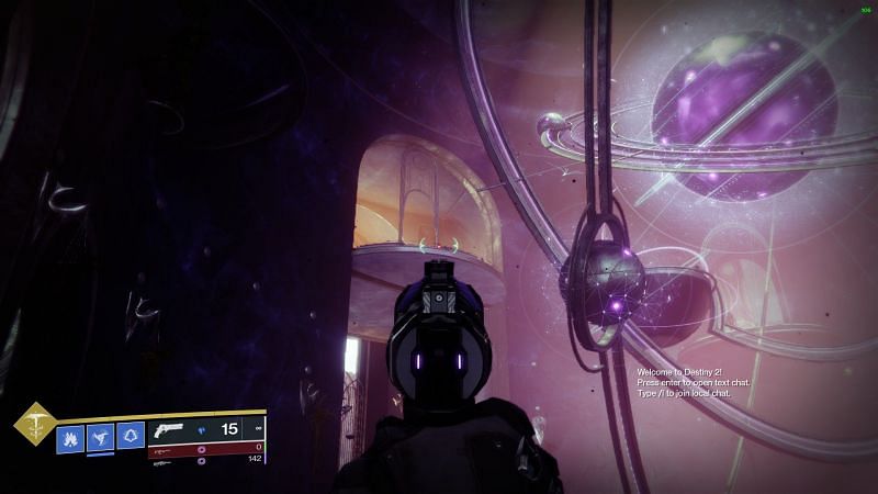 The Spine Oracle Orrery location in the Dreaming City (Image via Bungie)