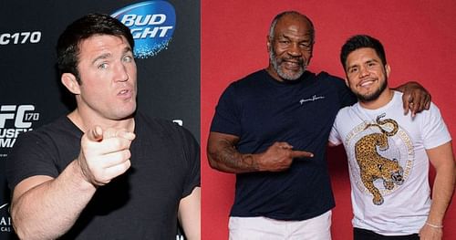 Chael Sonnen (left), Mike Tyson (center), Henry Cejudo (right) [@henry_cejudo via Instagram]