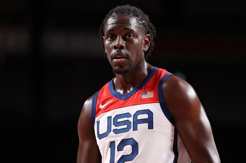 Jrue Holiday (#12) of Team United States