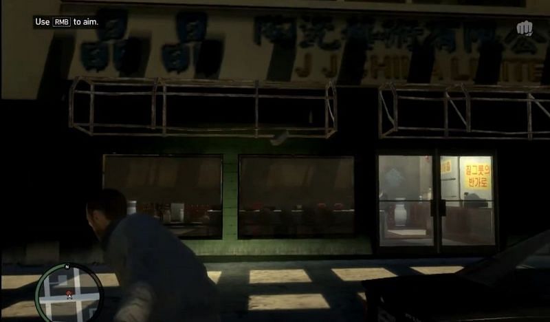 Niko Bellic, throwing a brick in the mission, Bull in a China Shop (Image via Rockstar Games)