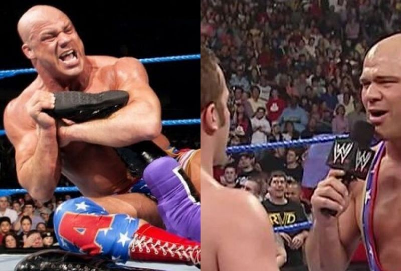 Kurt Angle wrestled Roderick Strong in 2005