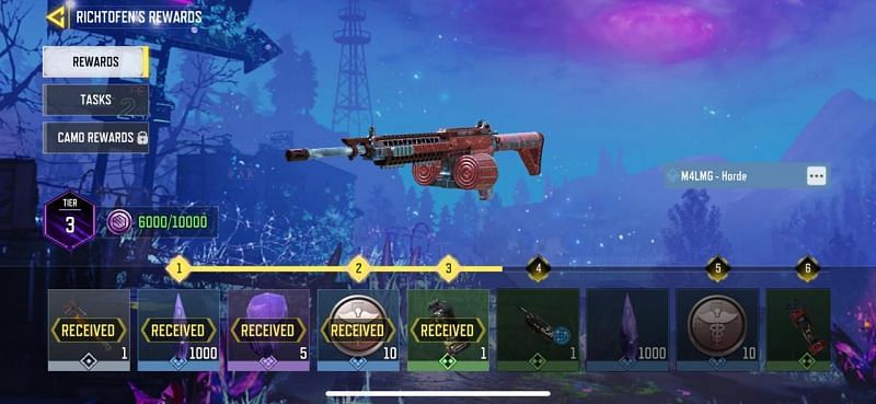 Zombies only Battle Pass in COD Mobile (Image via COD Mobile)